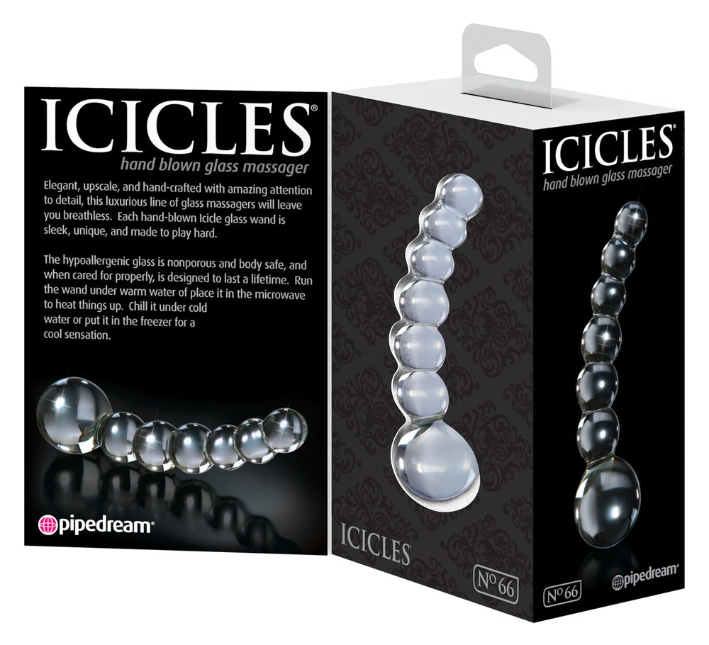 Icicles No.66 Hand-Blown Glass Dildo