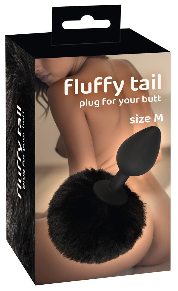 YOU2TOYS Black Bunny Tail Anal Butt Plug – Medium