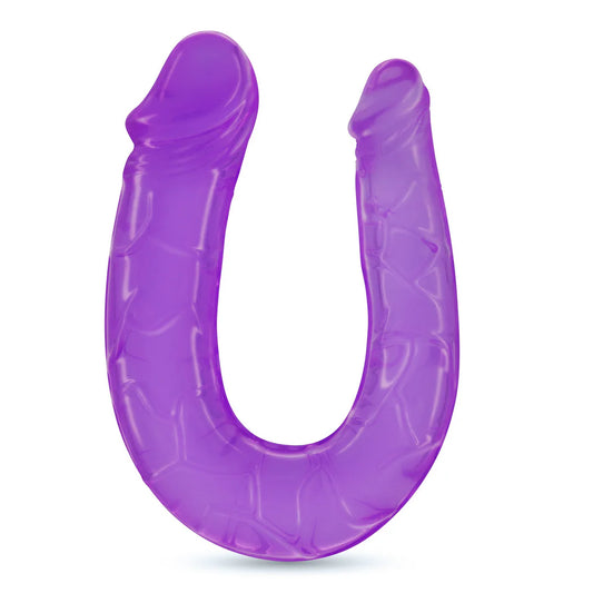 Deep Diver Double Dildo with Anal Lubricant - Purple
