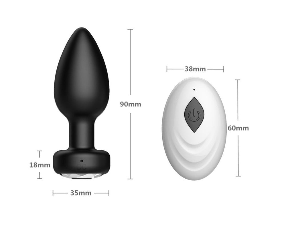 RC Vibrating Butt Plug – Wireless Remote