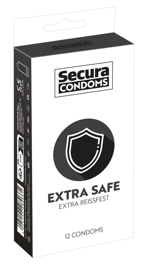 SECURA Extra Safe Condoms – 12 Pack