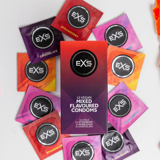 EXS Mixed Flavoured Condoms - 12 Pieces