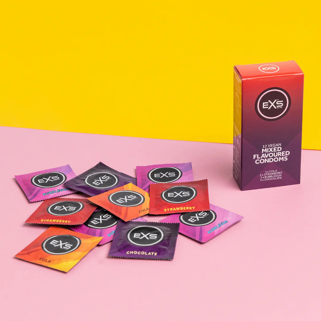 EXS Mixed Flavoured Condoms - 12 Pieces