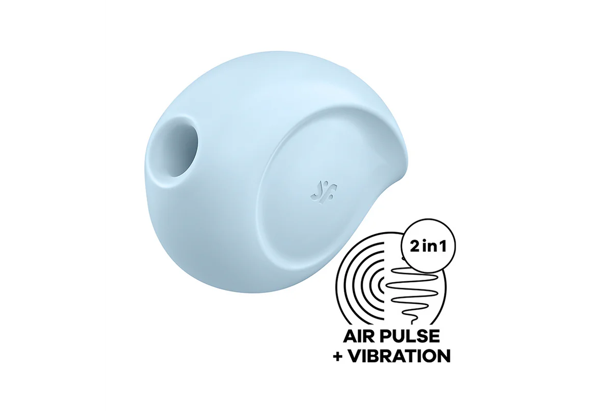 Satisfyer Sugar Rush Air Pulse Clitoral Stimulator – Blue – 11 Pressure Waves + 12 Vibrations