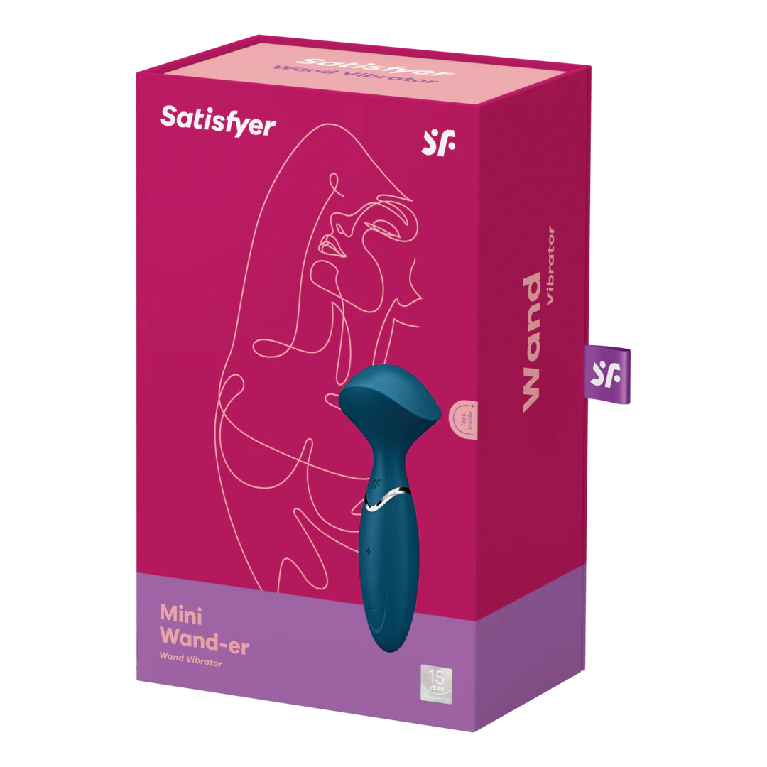 Satisfyer Mini Wand-er Wand Vibrator – 12 Programs – Waterproof – Travel Size