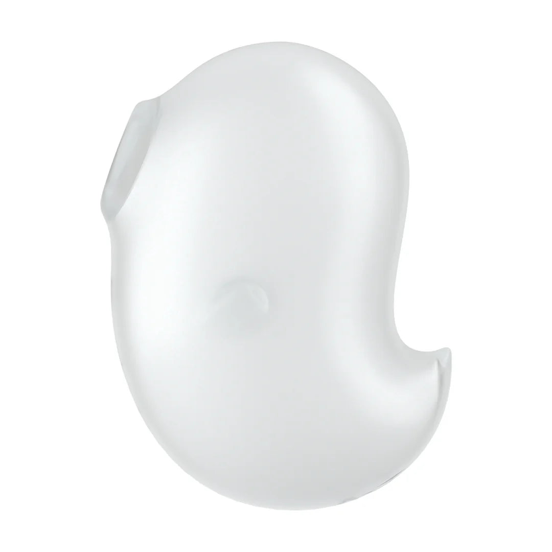 Satisfyer Cutie Ghost Air Pulse Clitoral Vibrator – White – 11 Pressure Waves + 12 Vibrations