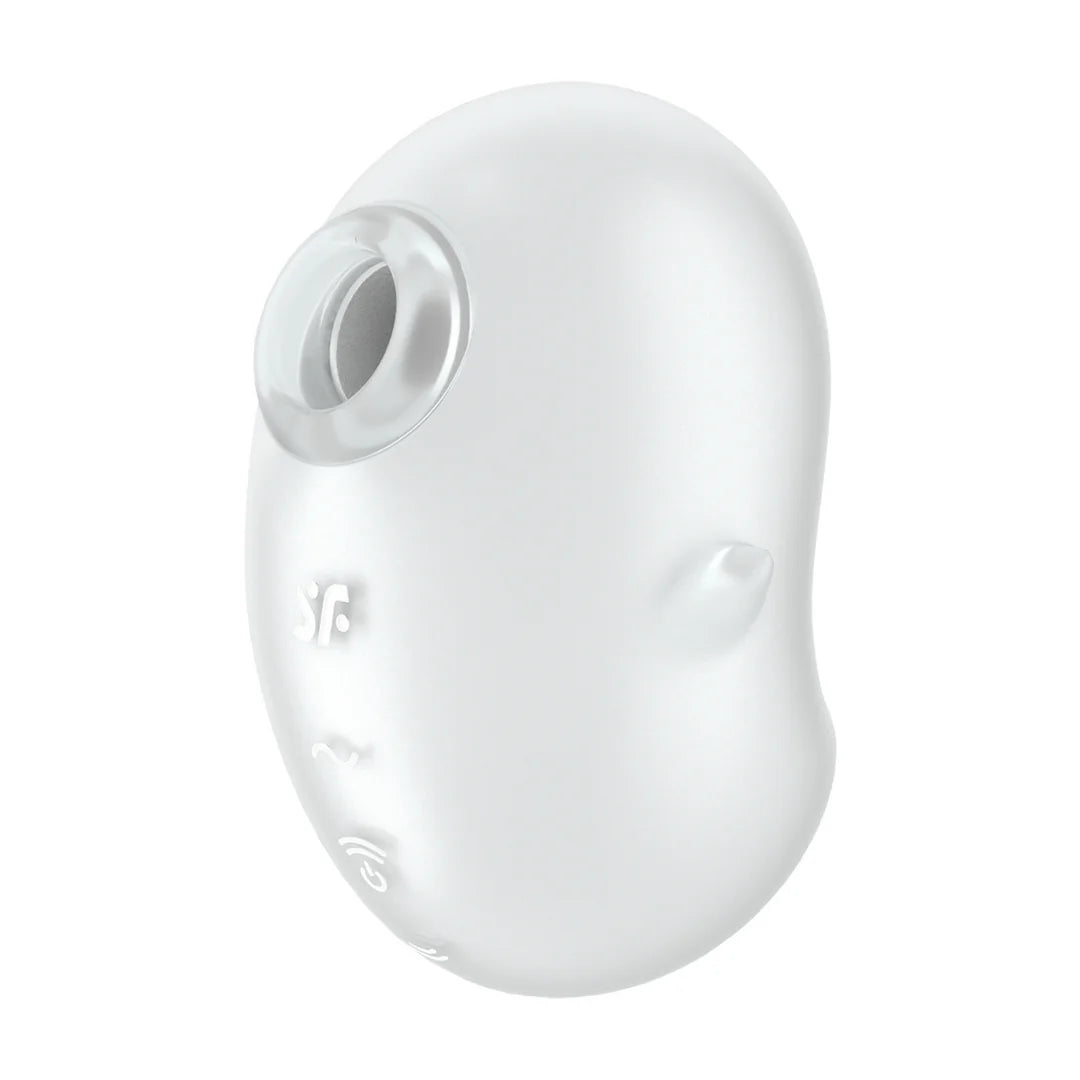 Satisfyer Cutie Ghost Air Pulse Clitoral Vibrator – White – 11 Pressure Waves + 12 Vibrations