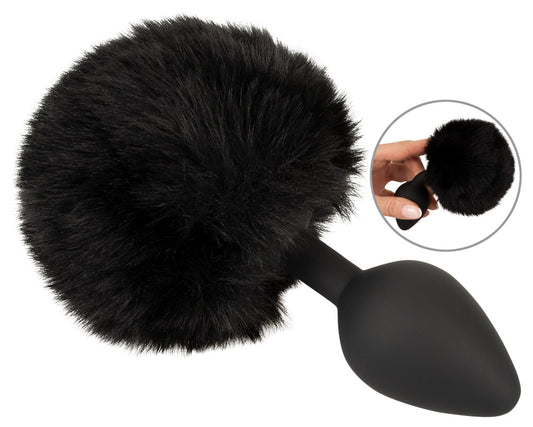 YOU2TOYS Black Bunny Tail Anal Butt Plug – Medium