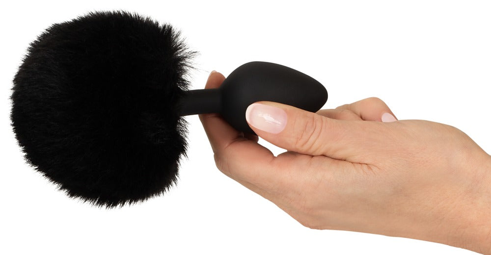 YOU2TOYS Black Bunny Tail Anal Butt Plug – Medium