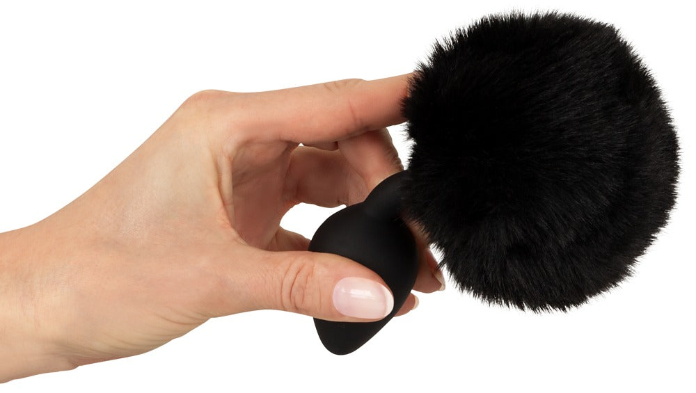 YOU2TOYS Black Bunny Tail Anal Butt Plug – Medium