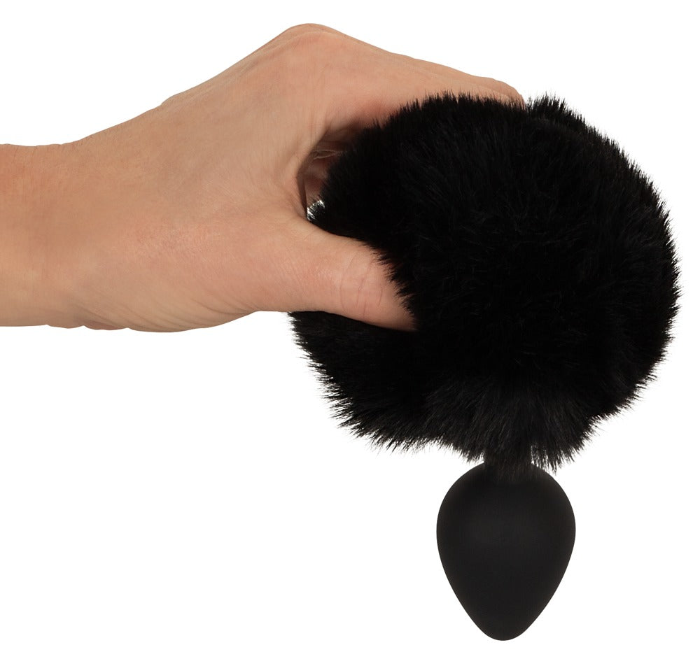 YOU2TOYS Black Bunny Tail Anal Butt Plug – Medium