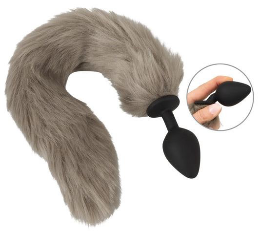 YOU2TOYS Grey Fox Tail Anal Butt Plug