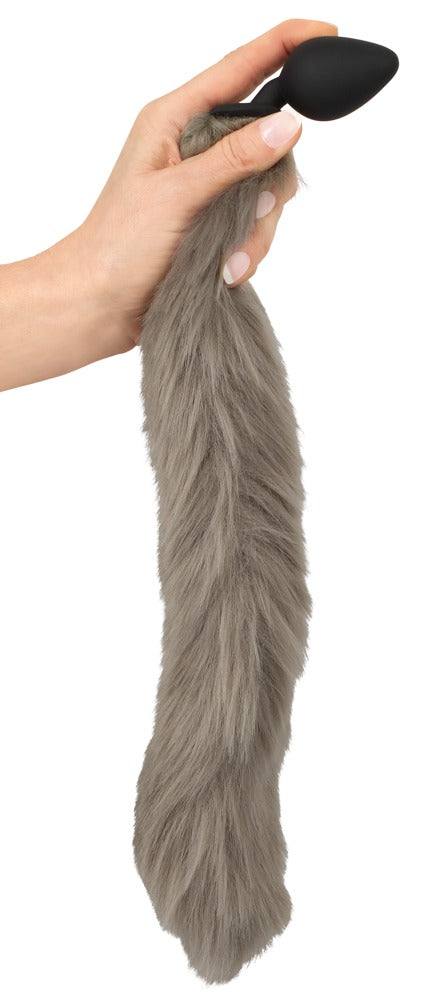 YOU2TOYS Grey Fox Tail Anal Butt Plug