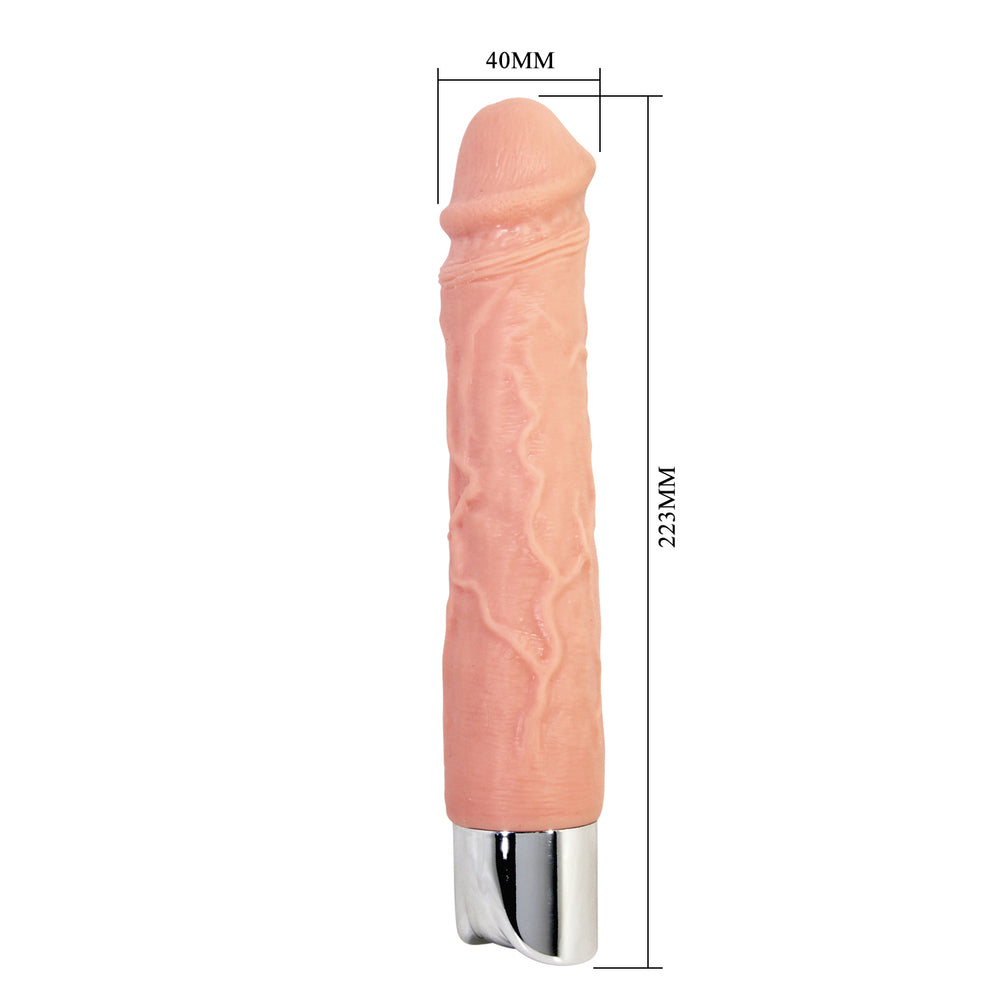 OSRIC PRO Vibrating Textured Dildo – 22.3cm – Realistic Texture