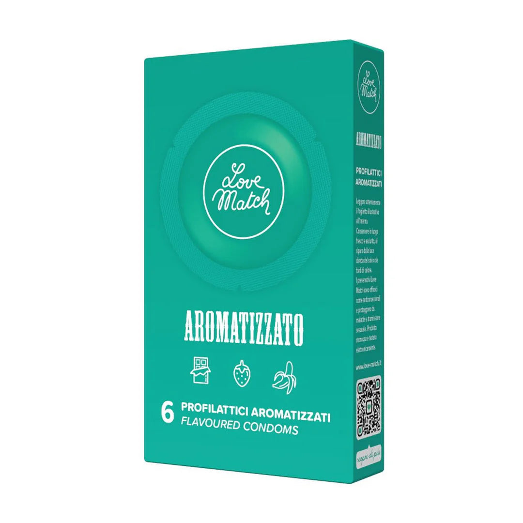 Aromatizzato Flavored Condoms - 6 Pieces