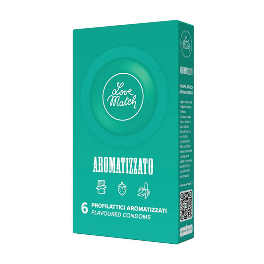 Aromatizzato Flavored Condoms - 6 Pieces