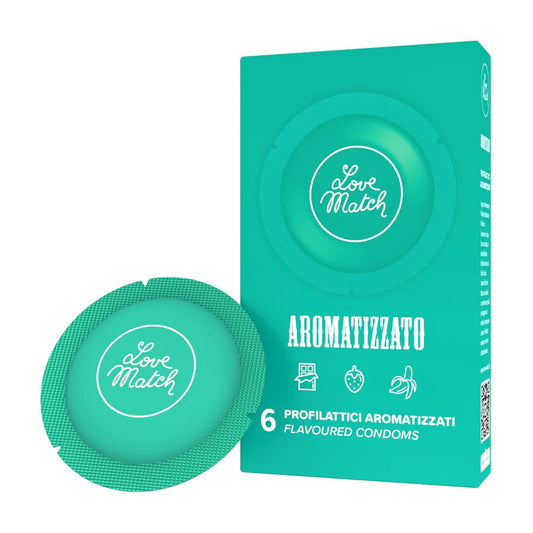 Aromatizzato Flavored Condoms - 6 Pieces