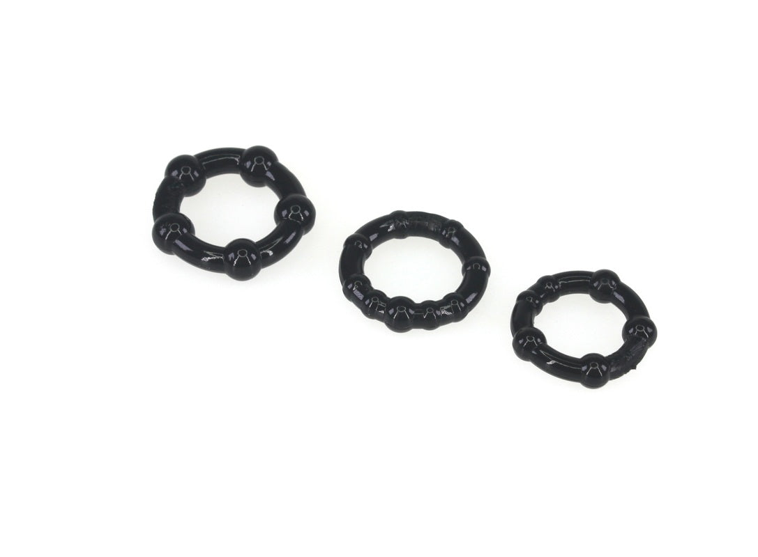 Beaded Cock Ring Set – 3 Rings