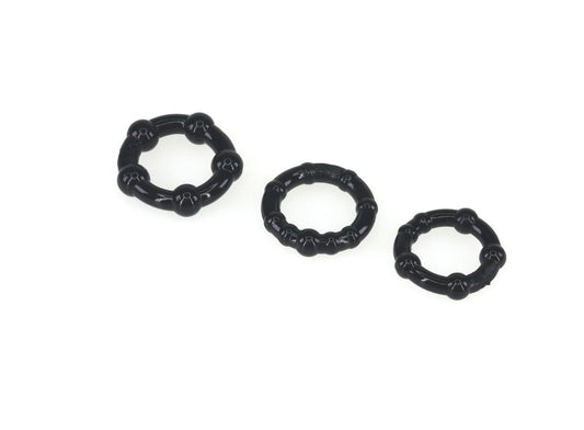 Beaded Cock Ring Set – 3 Rings