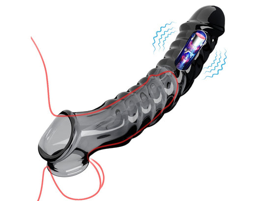 Vibrating Cock Ring Enhancer – 23cm – Dual Stimulation