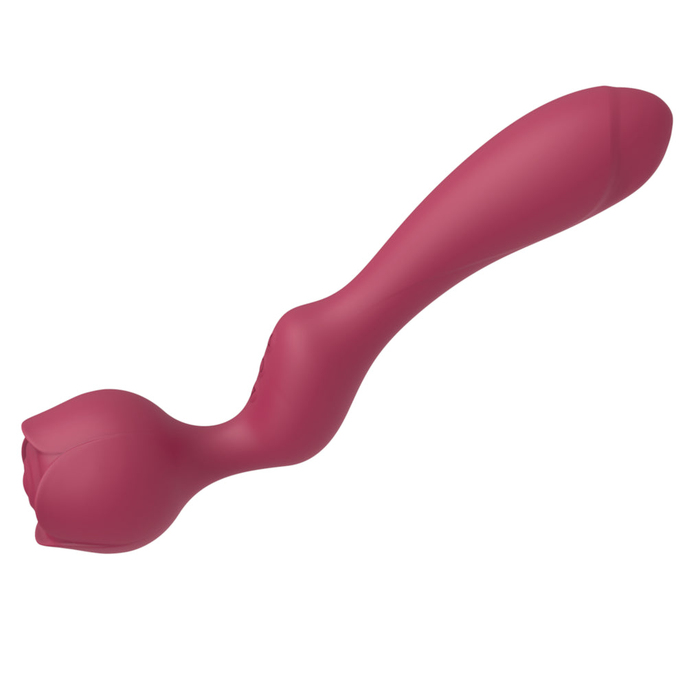 Heating Double-Ended Rose Bud Vibrator