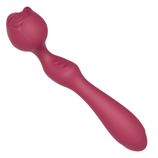 Heating Double-Ended Rose Bud Vibrator
