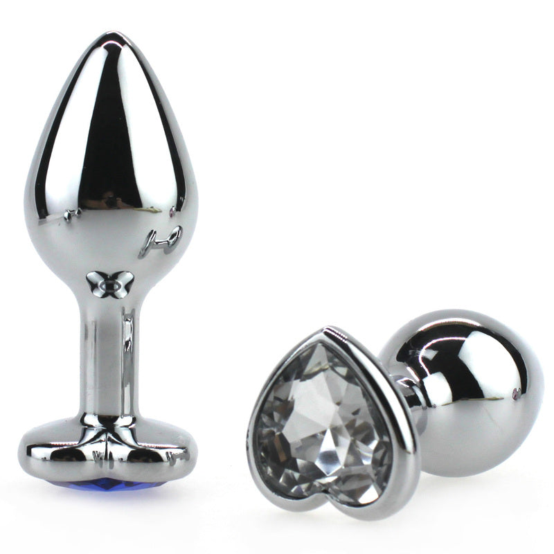 Silver Heart M Anal Butt Plug – Medium – Stainless Steel