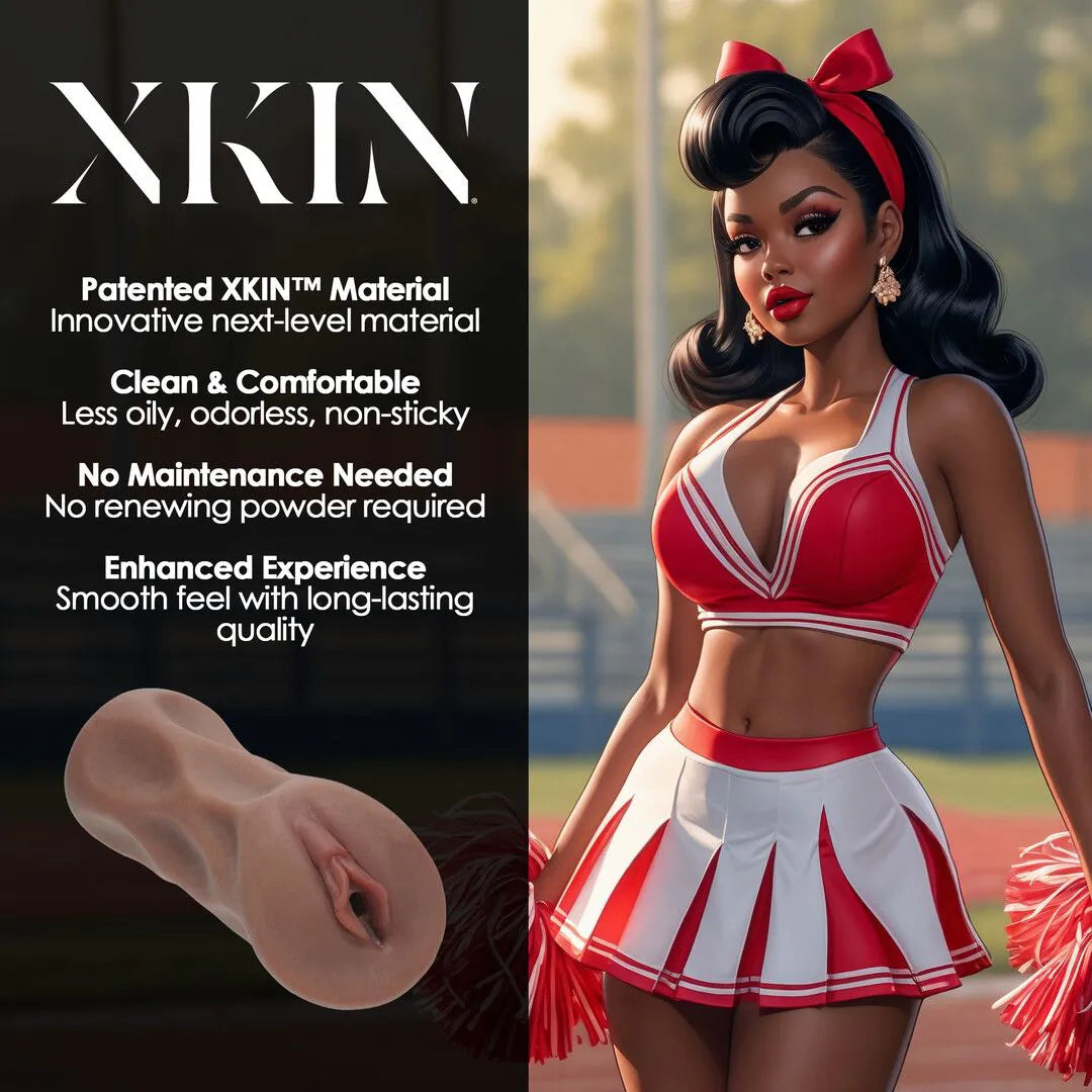 Pinup Dolls - Cheerleader Cutie Cherry Splitz - TPE Large Masturbator - Brown