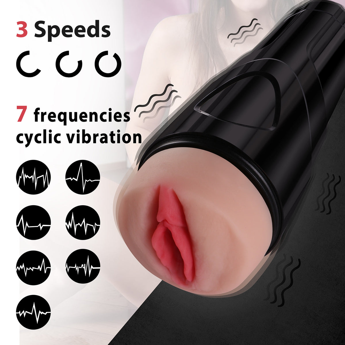 DOC Vibrating Cup Masturbator