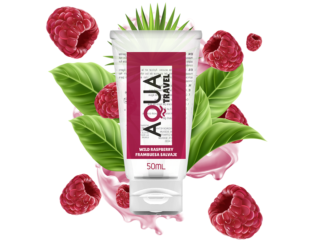Aqua Wild Raspberry Waterbased Lubricant 50ml