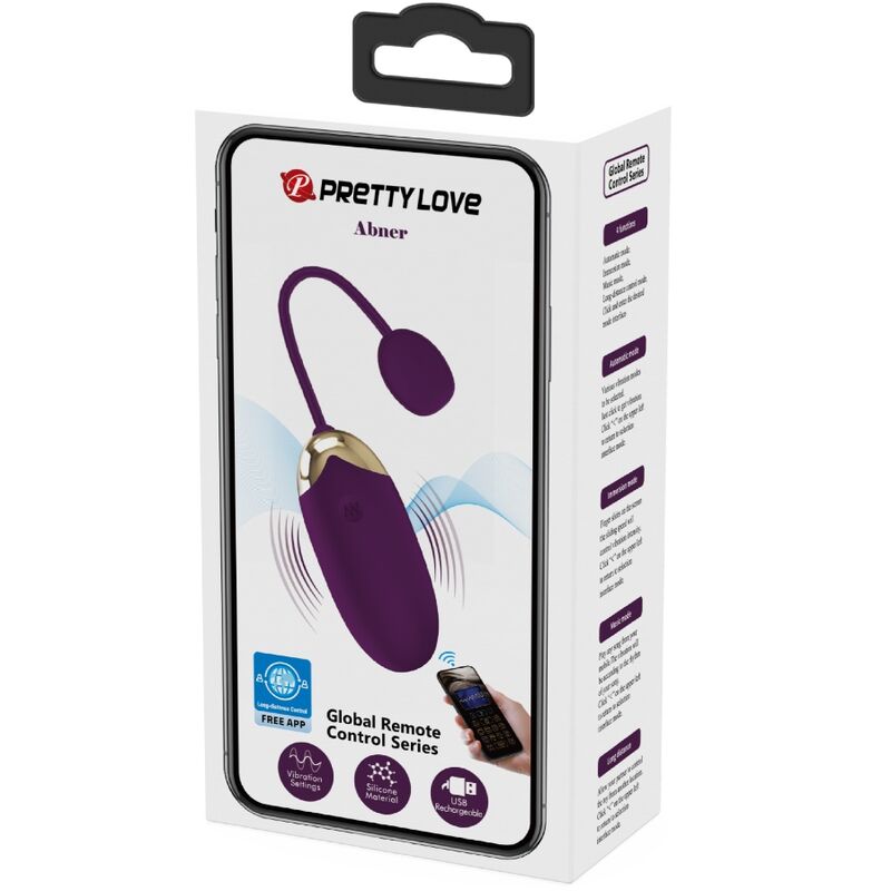 Pretty Love Abner App-Controlled Rabbit Vibrator – Purple – Bluetooth – Dual Motor