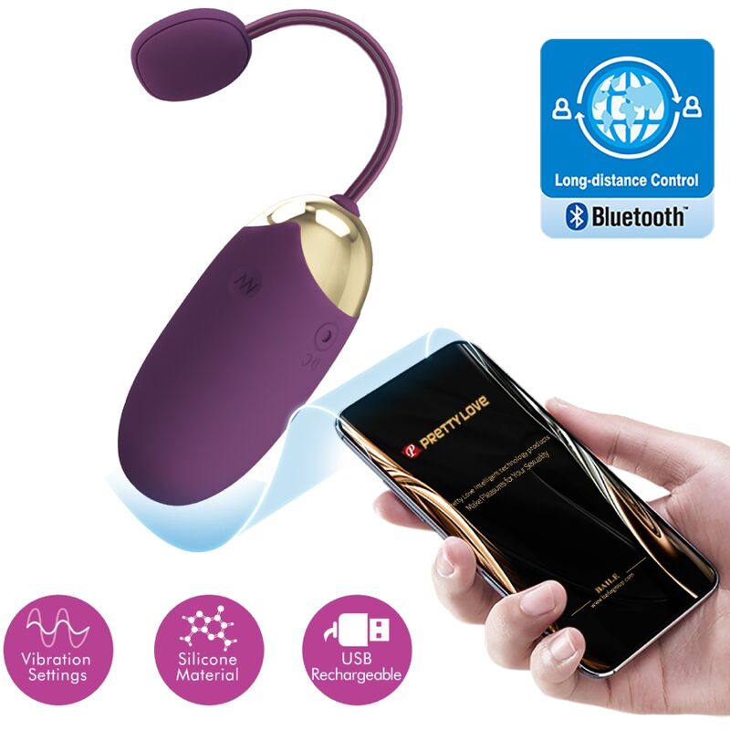 Pretty Love Abner App-Controlled Rabbit Vibrator – Purple – Bluetooth – Dual Motor