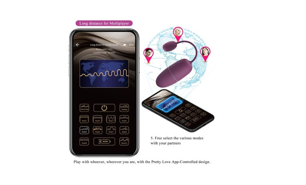 NYMPH App-Controlled Vibrating Egg