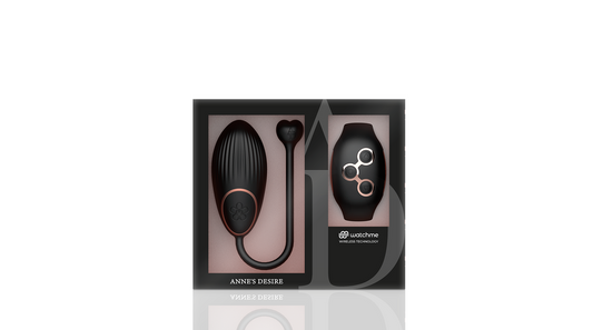 Anne's Desire Egg Vibrator with WATCHME Smartwatch Remote – Black/Gold – 7 Modes
