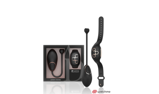 Anne's Desire Egg Vibrator with WATCHME Smartwatch Remote – Black/Gold – 7 Modes
