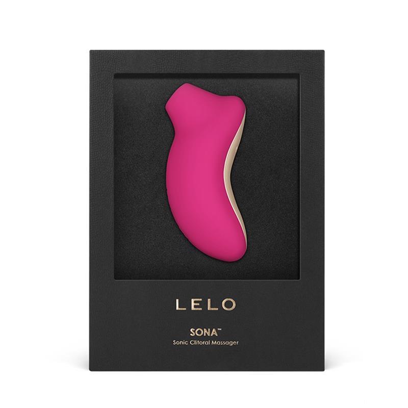 LELO SONA Clitoral Sucker Vibrator – Cerise – 8 Modes, Waterproof, USB Rechargeable